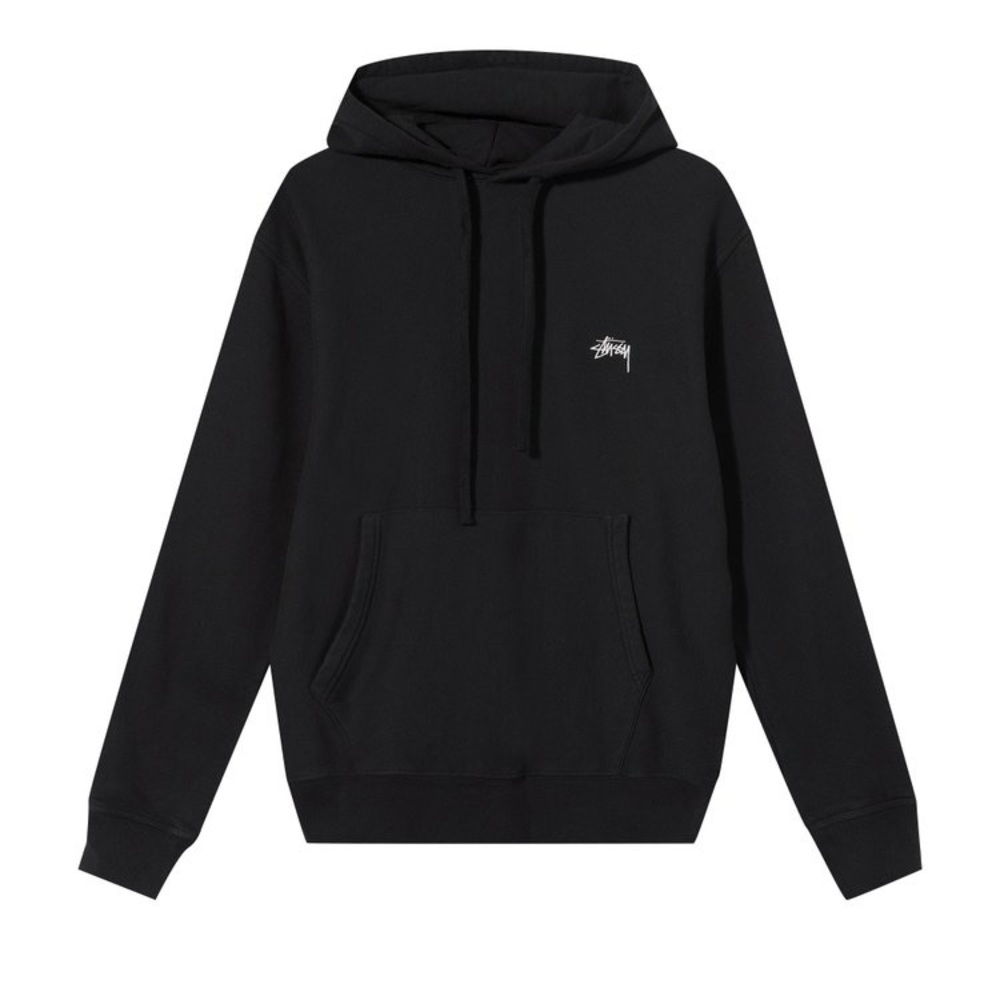 Stüssy unisex black size small hooded sweatshirt